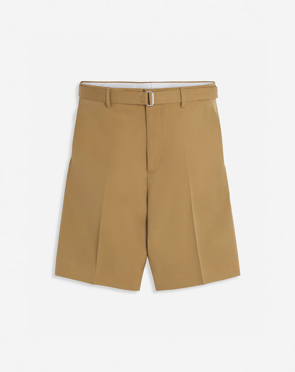 Classic Tailored Shorts With Belt Desert Lanvin