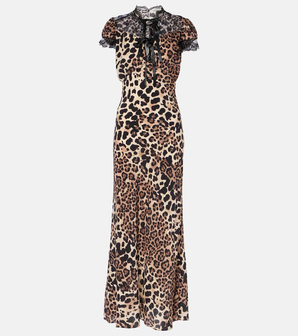 Rodarte Leopard-print silk midi dress