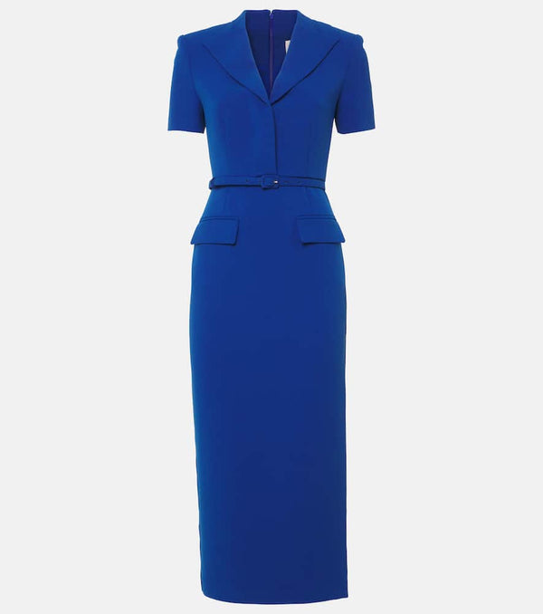 Roland Mouret Belted cady midi dress