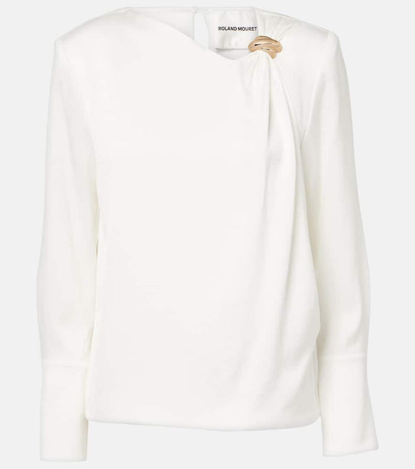 Roland Mouret Satin crêpe top