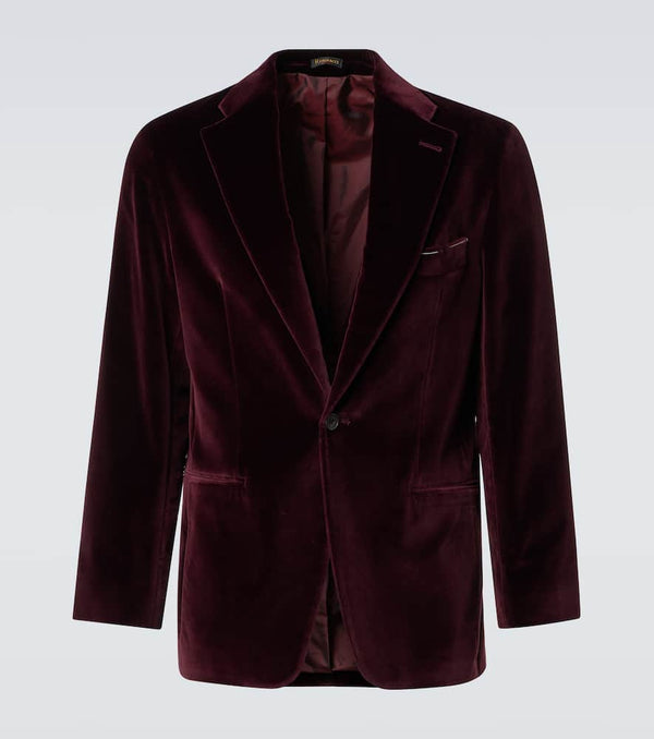 Rubinacci Cotton velvet blazer