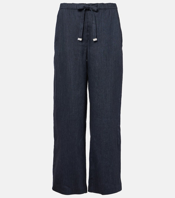 S Max Mara Aris linen-blend straight pants