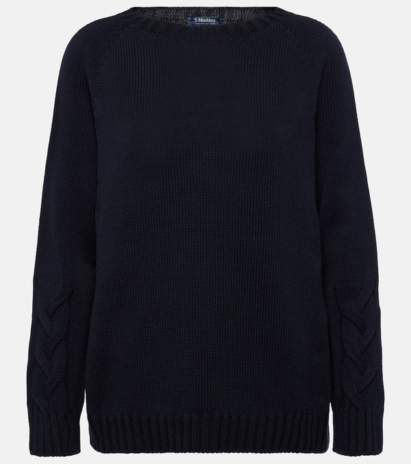 S Max Mara Cable-knit cotton sweater