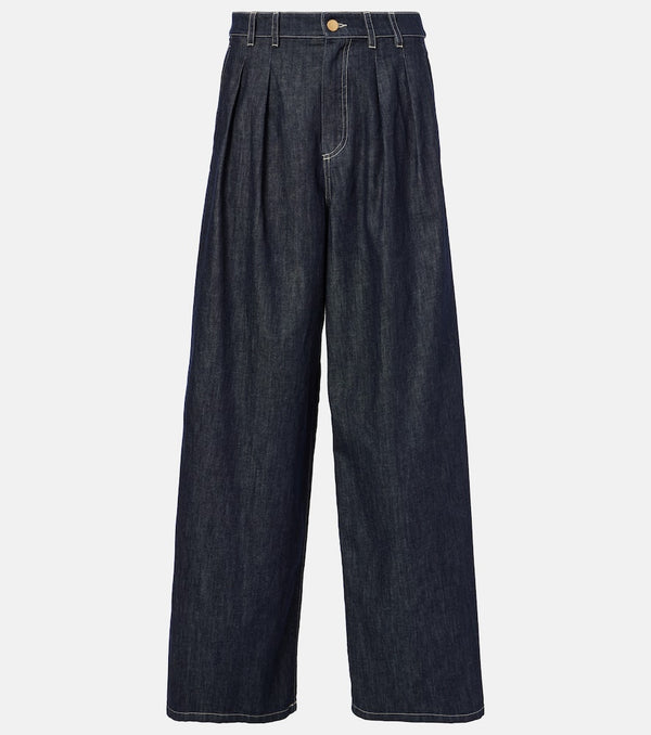 S Max Mara High-rise wide-leg pants