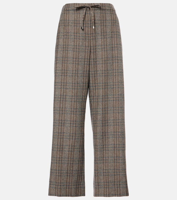 S Max Mara Letizia wool and cashmere wide-leg pants