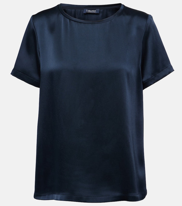 S Max Mara Rebecca satin T-shirt