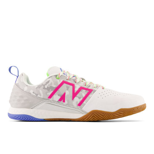 New Balance Unisex Fresh Foam Audazo v6 Pro IN in White/Blue/Pink Leather, Wide