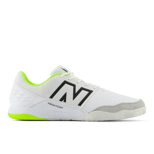 New Balance Audazo Pro IN V6 in White Yellow Purple Black Synthetic