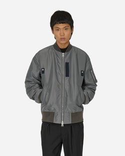 sacai Nylon Twill Bomber Jacket Grey