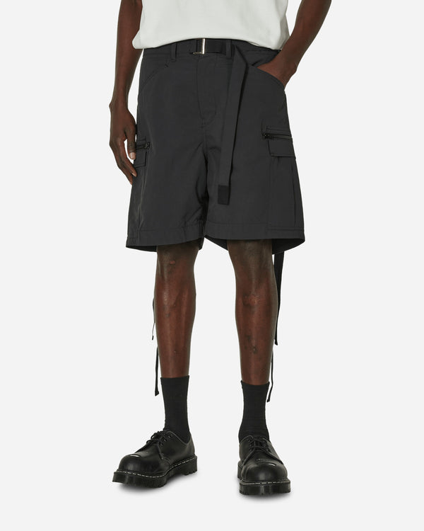 sacai Matte Taffeta Shorts Black