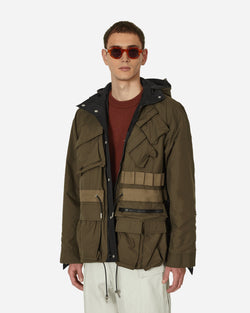 sacai Matte Taffeta Reversible Jacket Black / Khaki