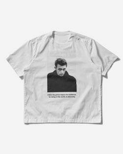 sacai Men s James Dean Cotton Poplin T-Shirt Off White