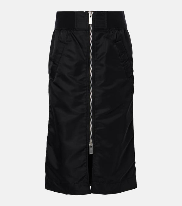 Sacai Twill midi skirt