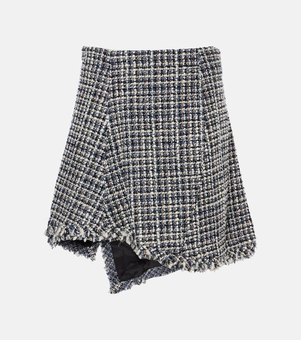 Sacai Wool-blend tweed miniskirt