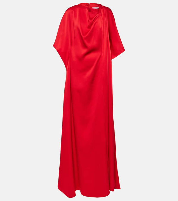 Safiyaa Reda gathered satin gown