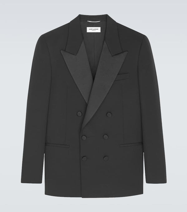 Saint Laurent Double-breasted virgin wool blazer