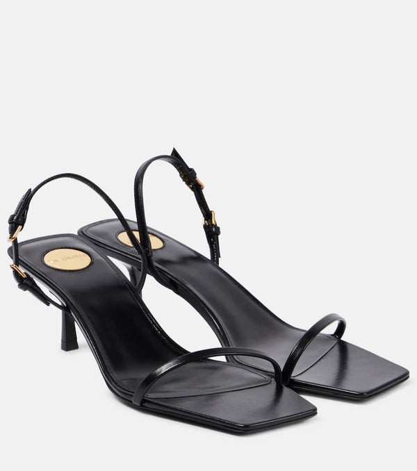 Saint Laurent Jaspe leather sandals