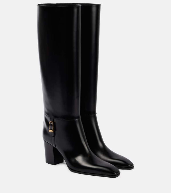 Saint Laurent Julia leather knee-high boots