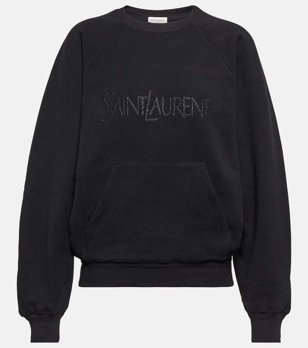 Saint Laurent Logo cotton sweatshirt