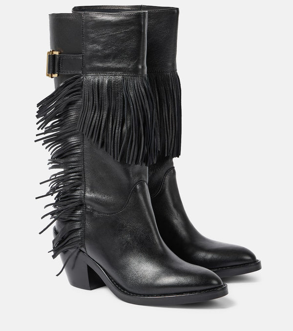 See By Chloé Santiag leather knee-high boots