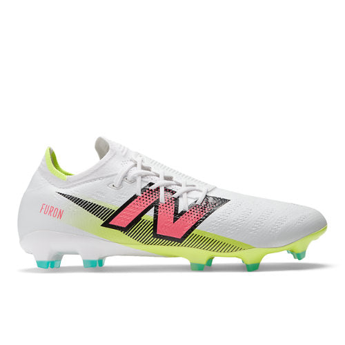 New Balance Unisex FURON PRO FG V7+ White Yellow Pink Black