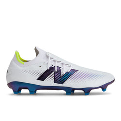 New Balance FURON PRO FG V7+ in White Green Purple Synthetic