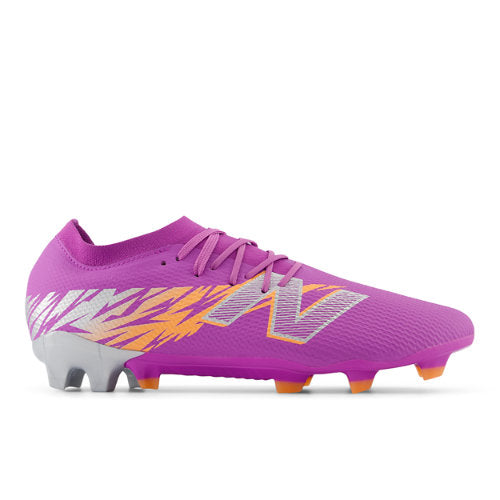 New Balance FURON TEAM FG V8 in Purple Orange Grey Synthetic
