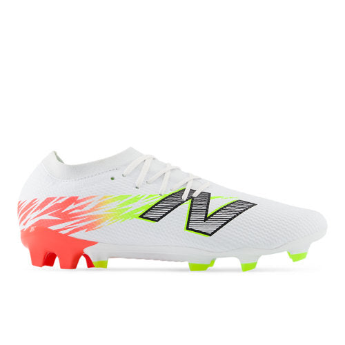 New Balance FURON TEAM FG V8 in White Red Yellow Black Synthetic