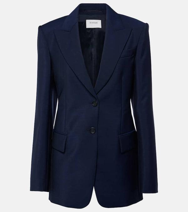 Sportmax Benares wool-blend canvas blazer