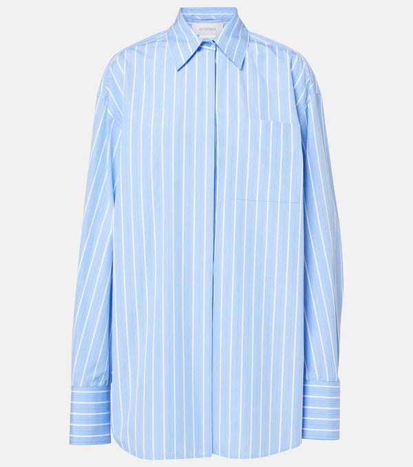 Sportmax Firma striped cotton shirt dress