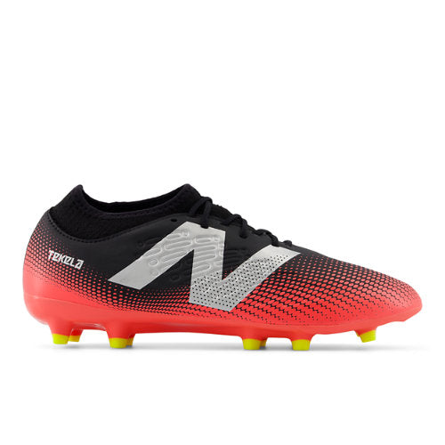 New Balance TEKELA MAGIQUE FG V4+ in Black Red Yellow Grey Synthetic