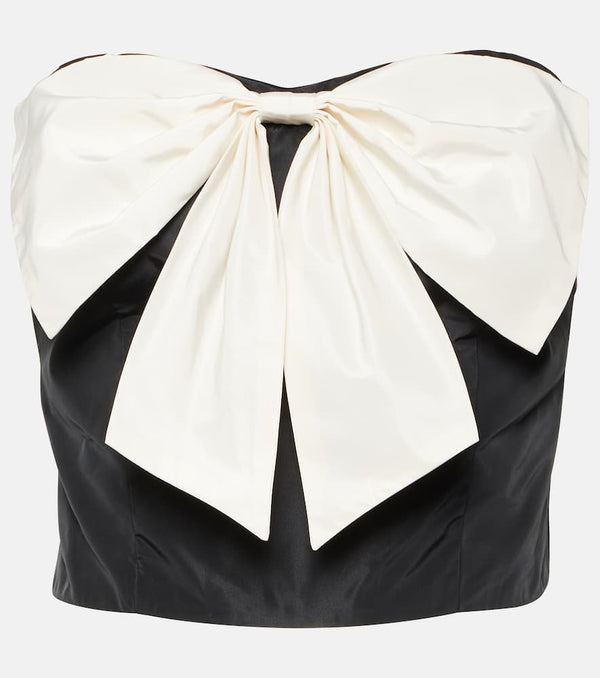 Staud Atticus bow-detail strapless top