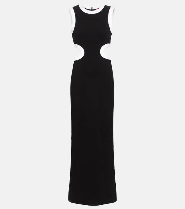 Staud Dolce cutout jersey maxi dress