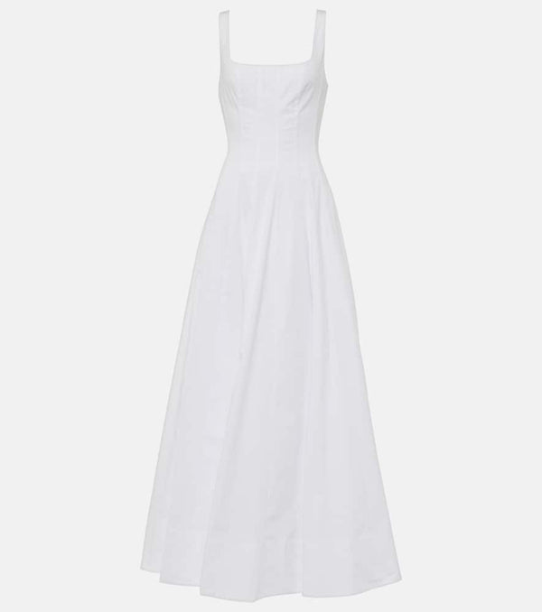 Staud Wells cotton poplin maxi dress