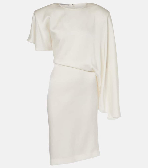 Stella McCartney Asymmetric crêpe satin midi dress