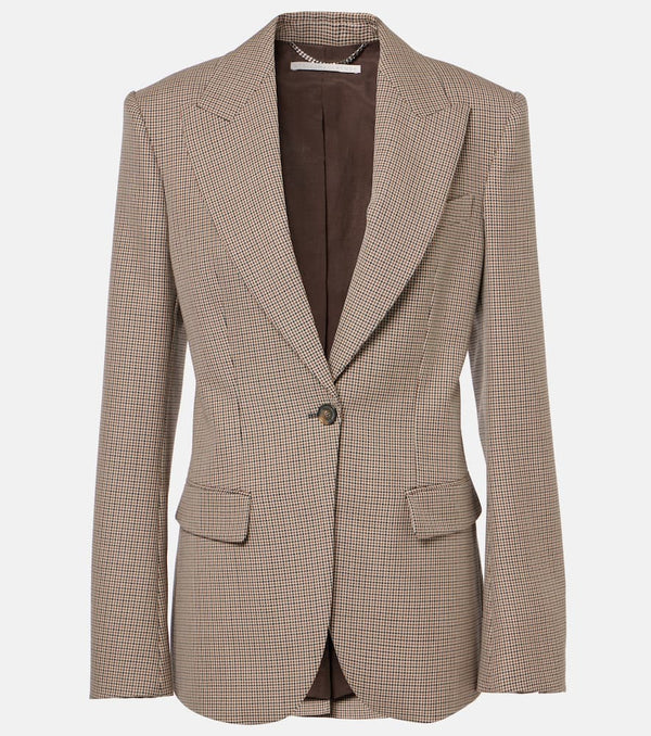 Stella McCartney Checked virgin wool blazer