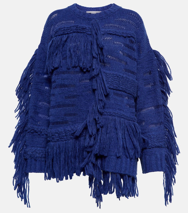 Stella McCartney Fringed alpaca wool-blend sweater