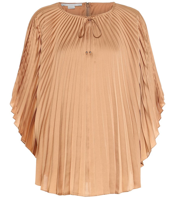 Stella McCartney Moama pleated satin top