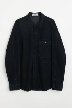 Stone Island Relaxed Fit Long Sleeve Shirt Corduroy Navy