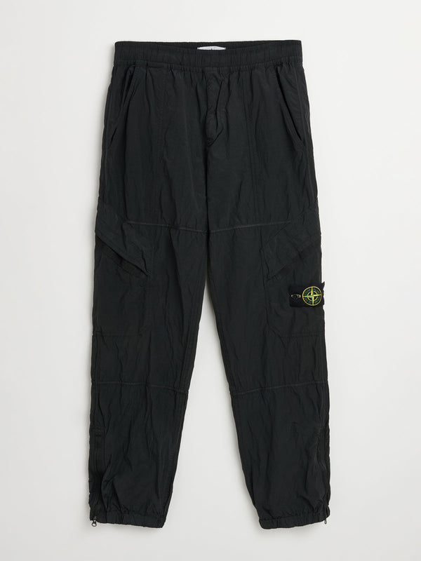 Stone Island Loose Metal Nylon Pants Black