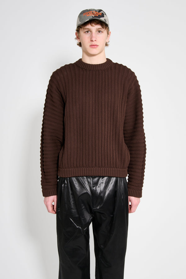 SUNNEI Round Neck Sweater Brown