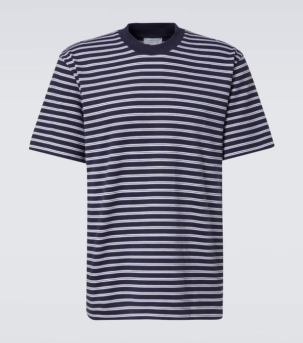 Sunspel Striped cotton T-shirt