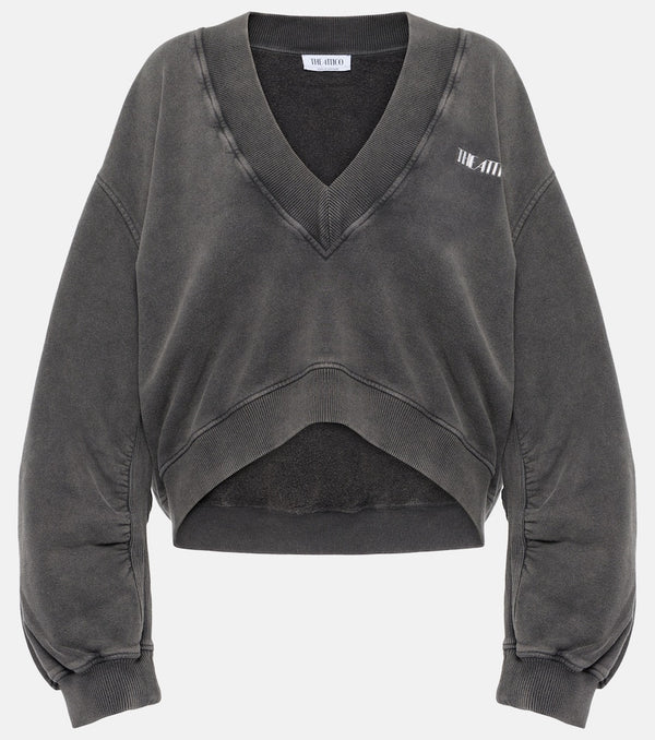 The Attico Logo cotton-blend sweater