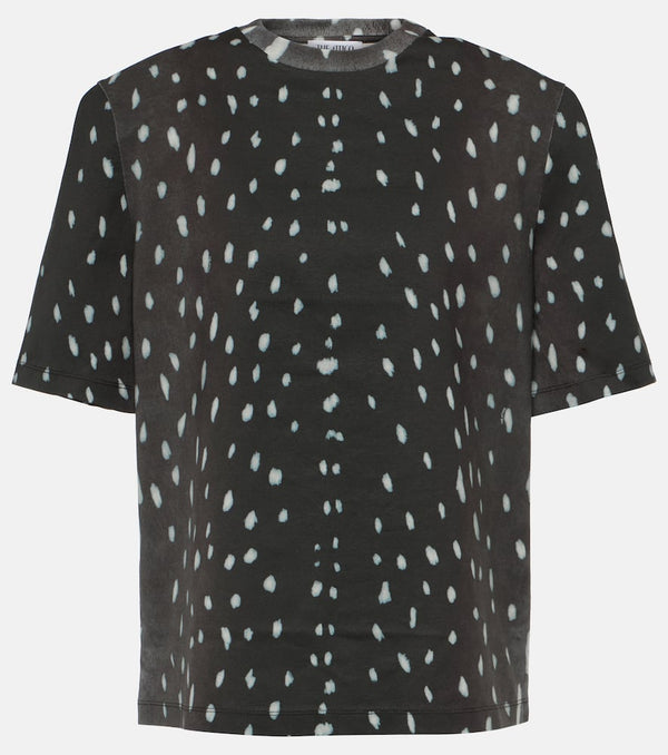 The Attico Padded printed cotton T-shirt