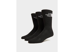 The North Face 3 Pack Crew Socks  Black