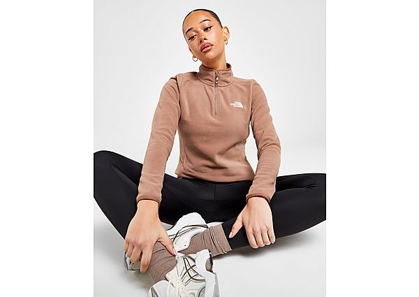 The North Face Glacier 1/4 Zip Top  Brown