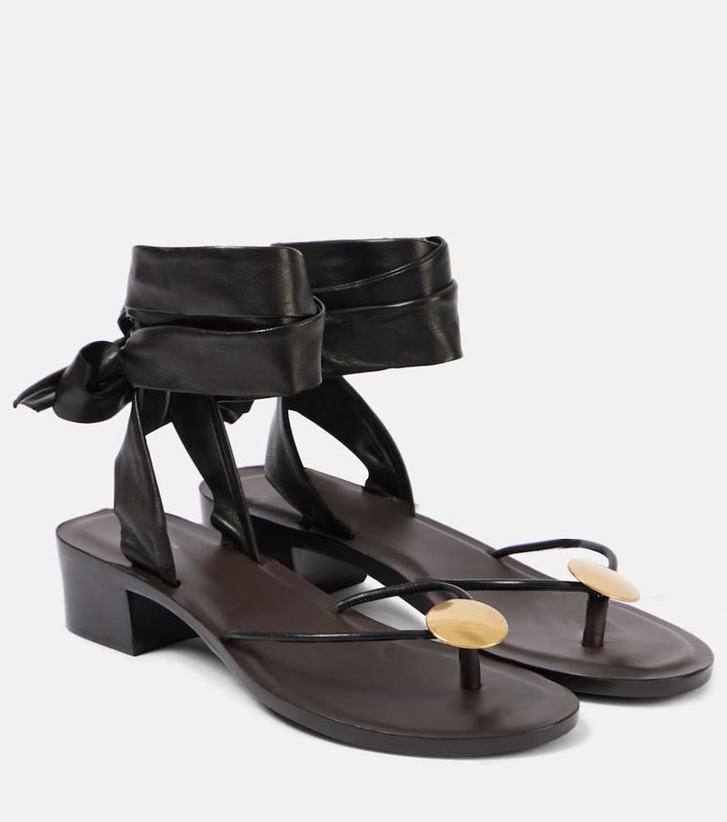 The Row Cord leather thong sandals