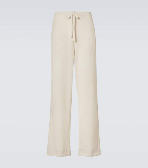 The Row Darvi wool and silk sweatpants