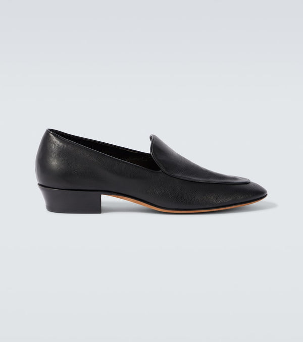 The Row Hereditas leather loafers