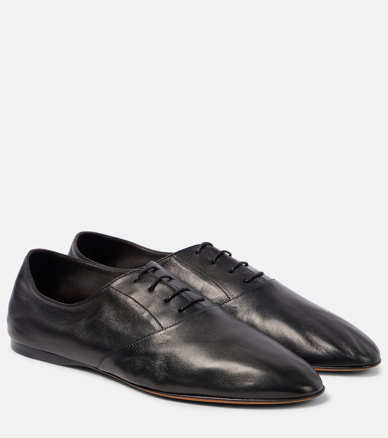 The Row Hereditas leather Oxford shoes